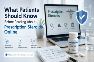 What Patients Should Know Before Reading About Prescription Steroids Online
